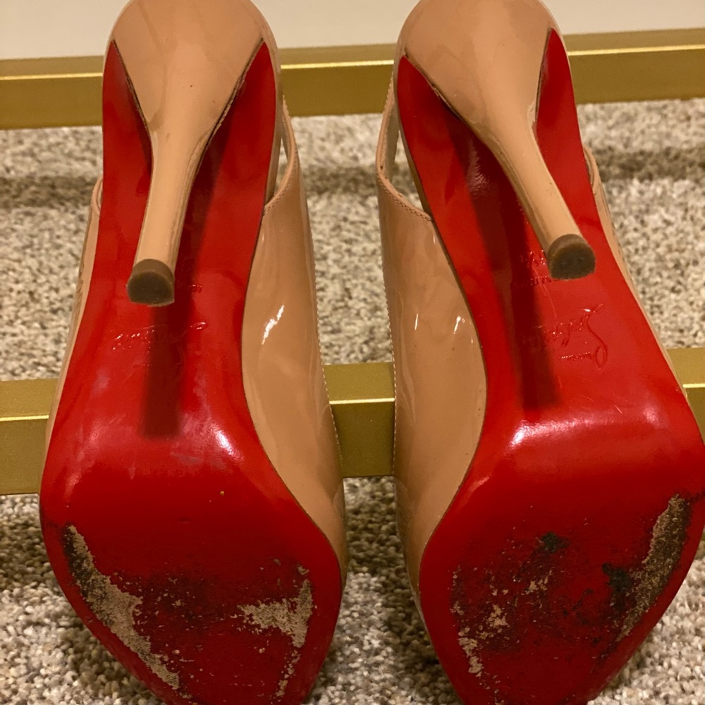 Authentic Christian Louboutin Nude Heels - Picture 3 of 3